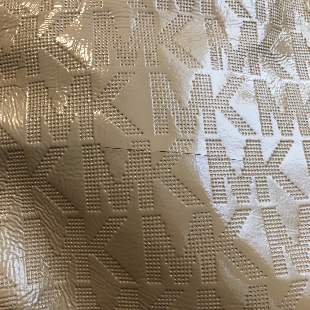 Michael Kors tan patent leather double handle tote - Picture 9 of 14